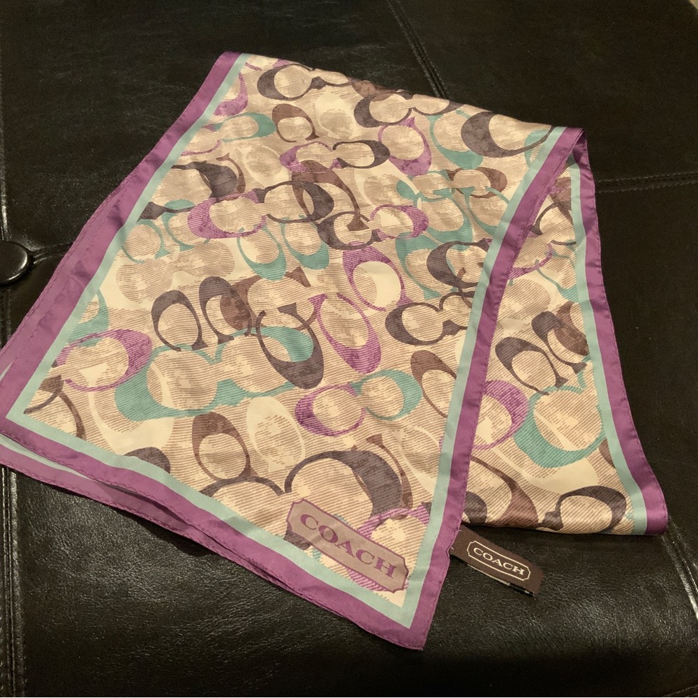 Coach Silk Scarf - Picture 2 of 2